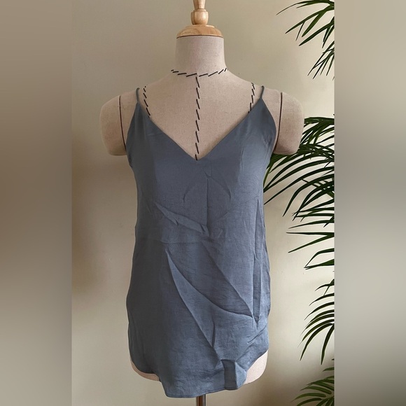 Express Cami Top Spaghetti Straps | Pale Blue | Size XXS - Picture 2 of 7